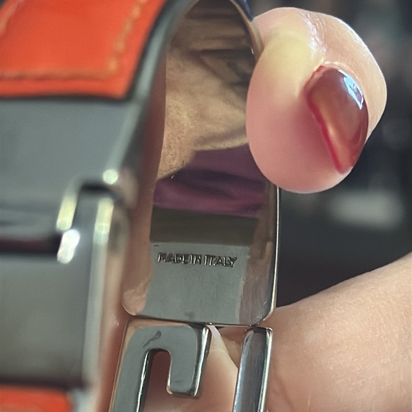 🔥🔥🔥low start🔥🔥🔥🔥Gucci orange, leather wrapped around silver with poor opening - Picture 6 of 9